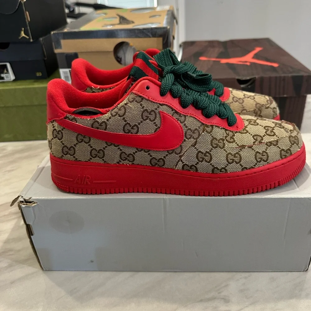 Nike Air Force 1 Gucci custom print - Picture 1 of 5